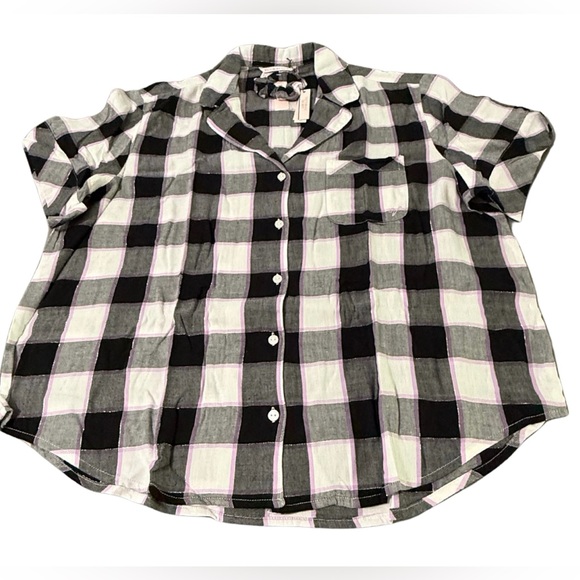 Victoria’s Secret - Cotton Modal Flannel Blend - Shirt & Bike Shorts PJ’s Set - Picture 4 of 16